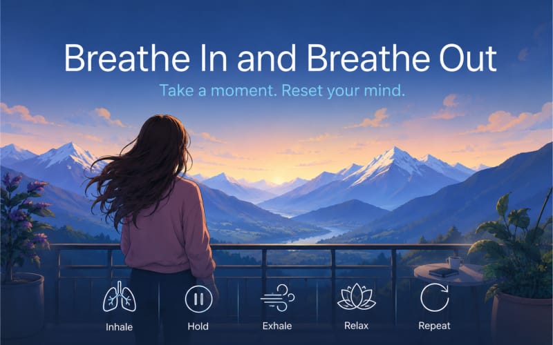 Breathe in and breathe out - fitness, balance and wellbeing