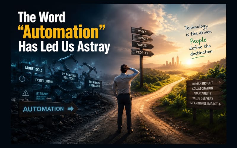 The word automation has led us astray