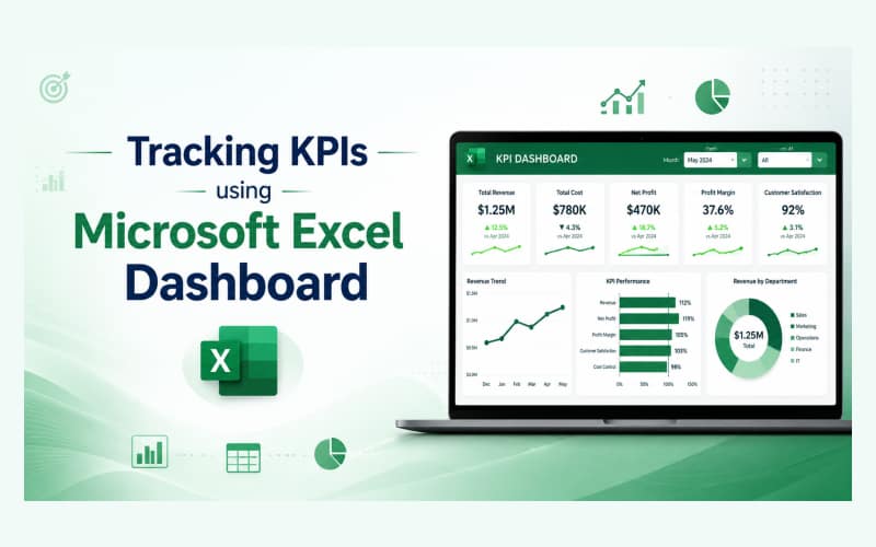 Tracking KPIs using Microsoft Excel dashboard